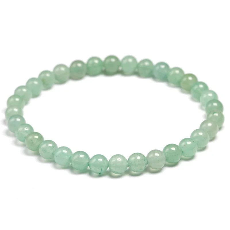Artisan d'Asie Bracelets Malas 6mm / 16cm Bracelet mala en pierre d'aventurine