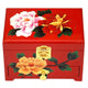 Boîte à bijoux chinoise en bois laqué Boites & Coffrets Chinois Artisan d'Asie Pivoines - Rouge