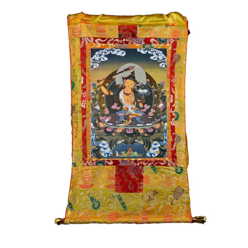 Peinture Thangka Bodhisattva de la sagesse