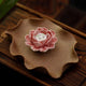 Porte Encens Lotus en Céramique Portes Encens Artisan d'Asie Café - Lotus rose