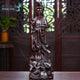 Statue Bodhisattva Guanyin assis ou debout en bois de santal noir ou bois de padouk Statues Bouddha Artisan d'Asie 30 cm - Debout Bois de Santal Noir