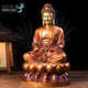 Statue Bouddha Amitabha assis en cuivre Statues Bouddha Artisan d'Asie