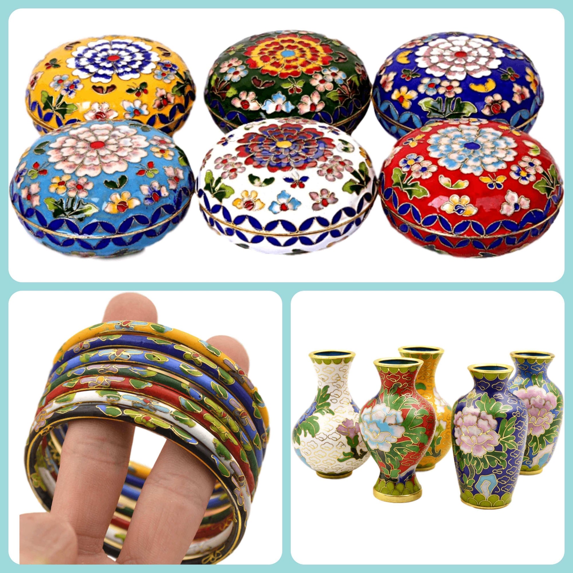 Objets en Cloisonné et Émaux Chinois