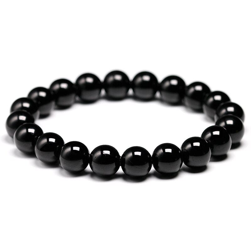 Artisan d'Asie 0 Natural Black Tourmaline Bracelet 6 8 10 mm Stone Beads Bracelet Gem Stone Energy Bracelet Men Yoga Energy Handmade Women Gift