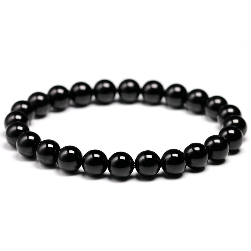 Artisan d'Asie 0 Natural Black Tourmaline Bracelet 6 8 10 mm Stone Beads Bracelet Gem Stone Energy Bracelet Men Yoga Energy Handmade Women Gift