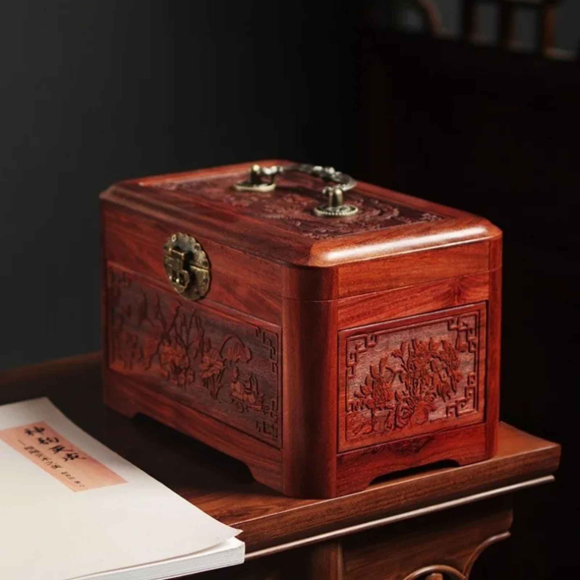 Artisan d'Asie Boites & Coffrets Chinois Boîte chinoise en bois de rose