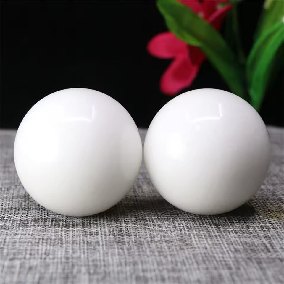 Artisan d'Asie Boules Qi-Gong Sphères d’Harmonie en Jade et Agate  Boules de Qi Gong - Boules de santé chinoises