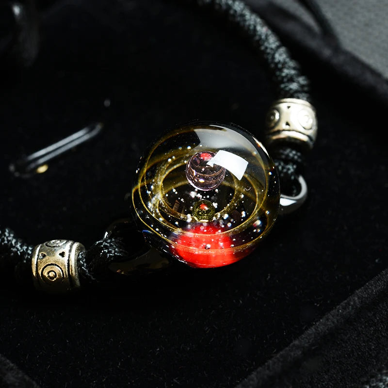 Artisan d'Asie Bracelets Constellation de Betelgeuse 2 Bracelet Cosmique en Verre Soufflé - Constellation