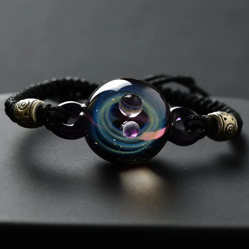 Artisan d'Asie Bracelets Constellation de Betelgeuse 3 Bracelet Cosmique en Verre Soufflé - Constellation