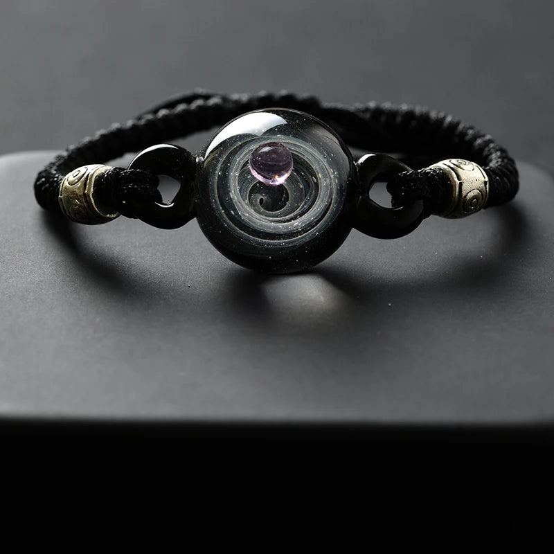 Artisan d'Asie Bracelets Constellation de Betelgeuse 7 Bracelet Cosmique en Verre Soufflé - Constellation