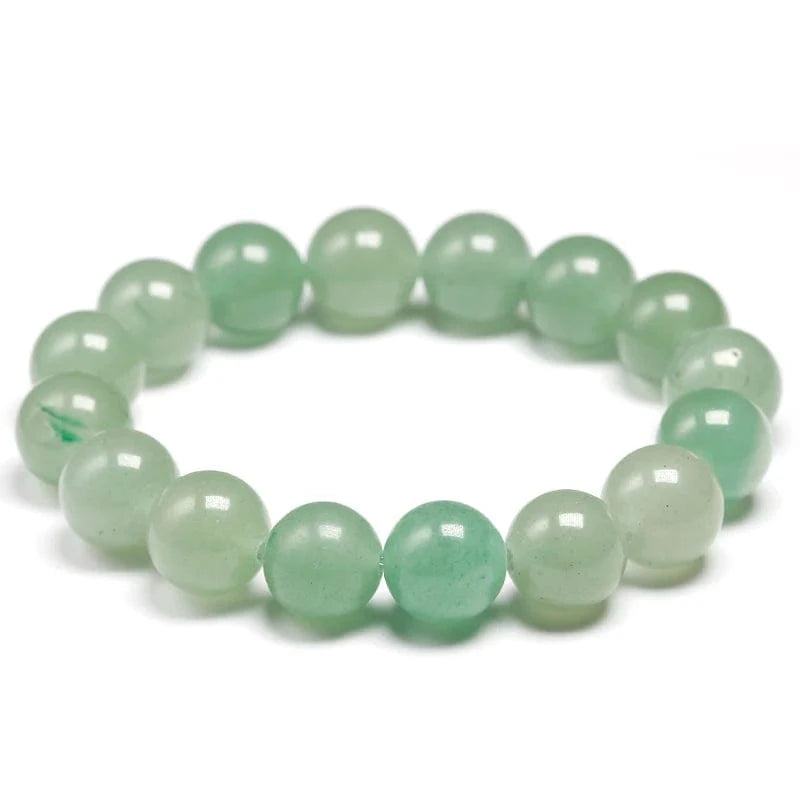 Artisan d'Asie Bracelets Malas 12mm / 16cm Bracelet mala en pierre d'aventurine