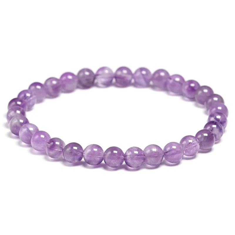 Artisan d'Asie Bracelets Malas 6mm / 16cm Bracelet mala en Améthyste