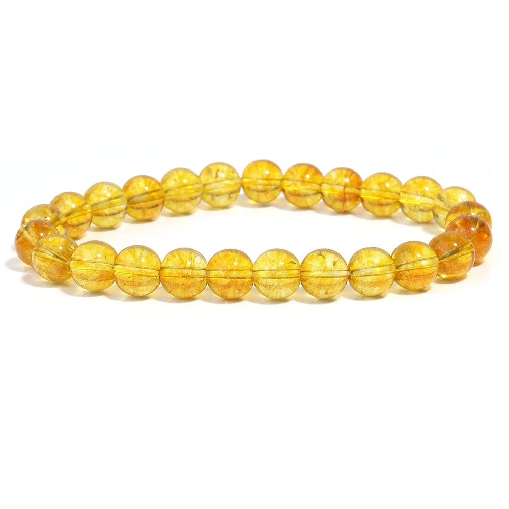 Artisan d'Asie Bracelets Malas 8mm Bracelet mala en pierre de citrine