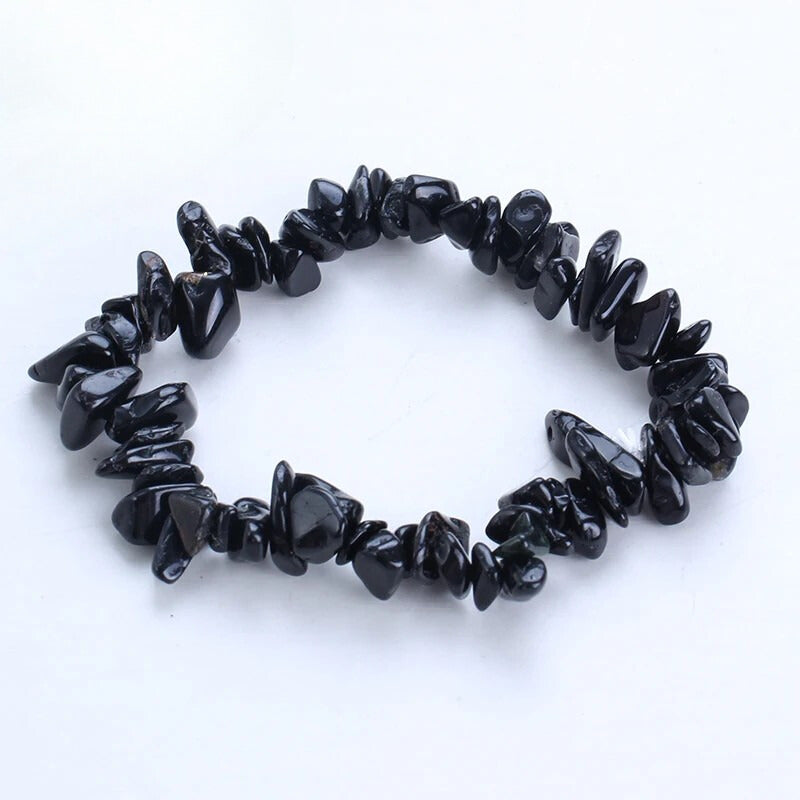 Artisan d'Asie Bracelets Malas Bracelet Baroque en Tourmaline Noire