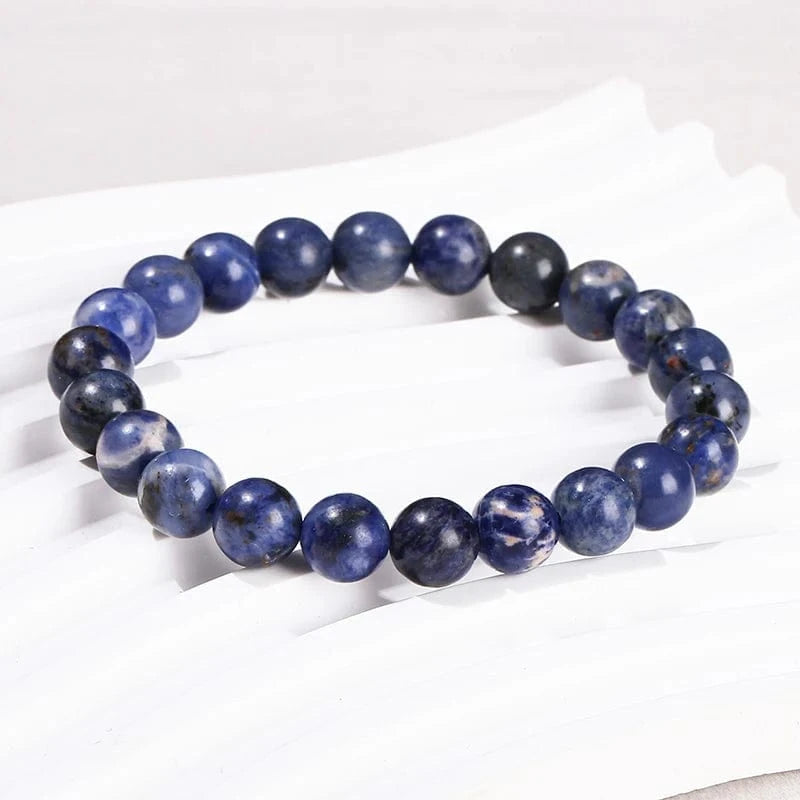 Artisan d'Asie Bracelets Malas Bracelet Mala bouddhiste en Sodalite