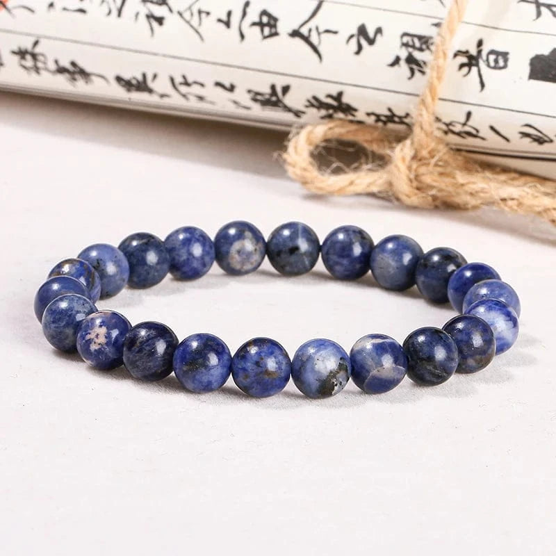 Artisan d'Asie Bracelets Malas Bracelet Mala bouddhiste en Sodalite
