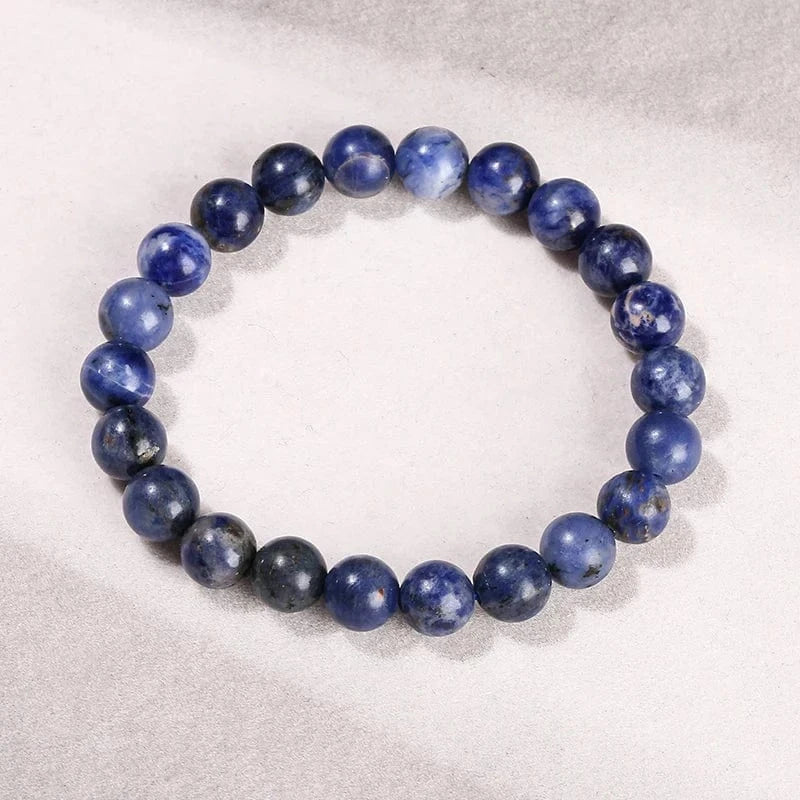 Artisan d'Asie Bracelets Malas Bracelet Mala bouddhiste en Sodalite