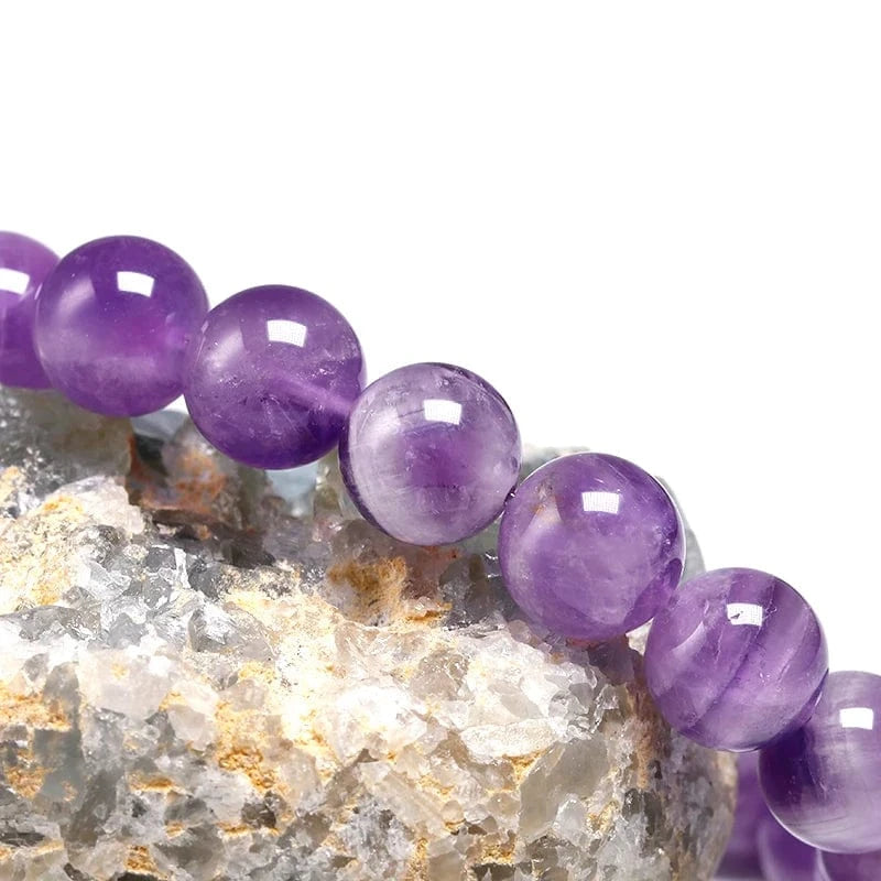 Artisan d'Asie Bracelets Malas Bracelet mala en Améthyste