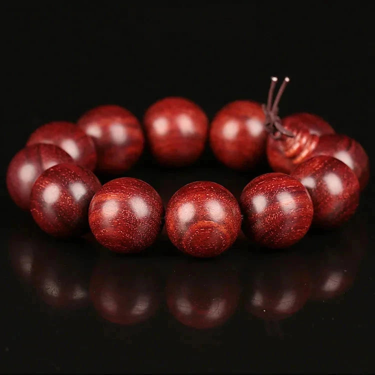 Artisan d'Asie Bracelets Malas Bracelet mala en bois de santal rouge