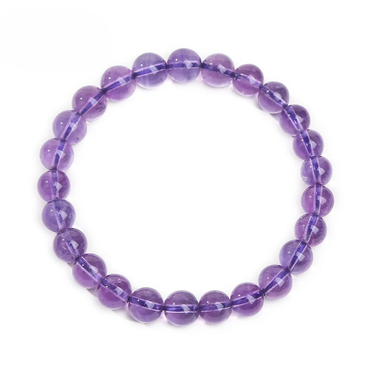 Artisan d'Asie Bracelets Malas Bracelet mala en pierre d'améthyste