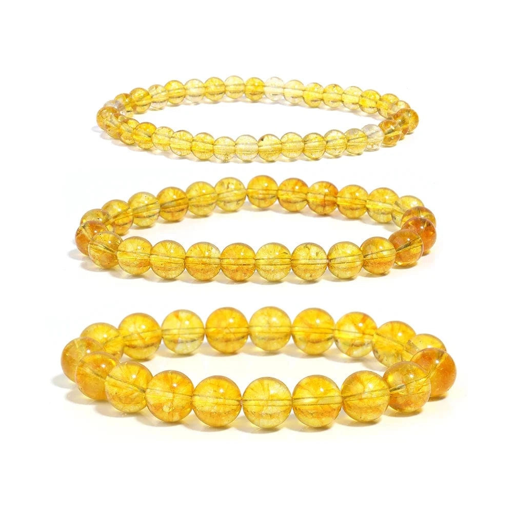 Artisan d'Asie Bracelets Malas Bracelet mala en pierre de citrine