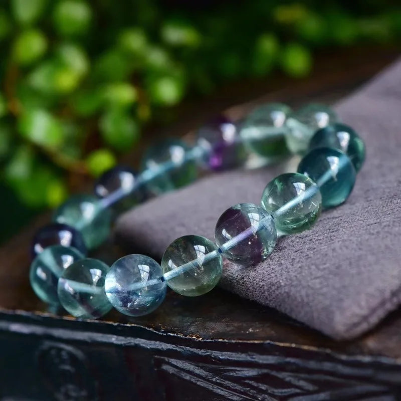 Artisan d'Asie Bracelets Malas Bracelet mala en pierre de fluorite