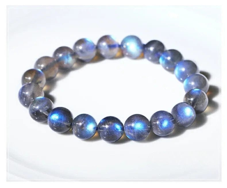 Artisan d'Asie Bracelets Malas Bracelet mala en pierre de labradorite