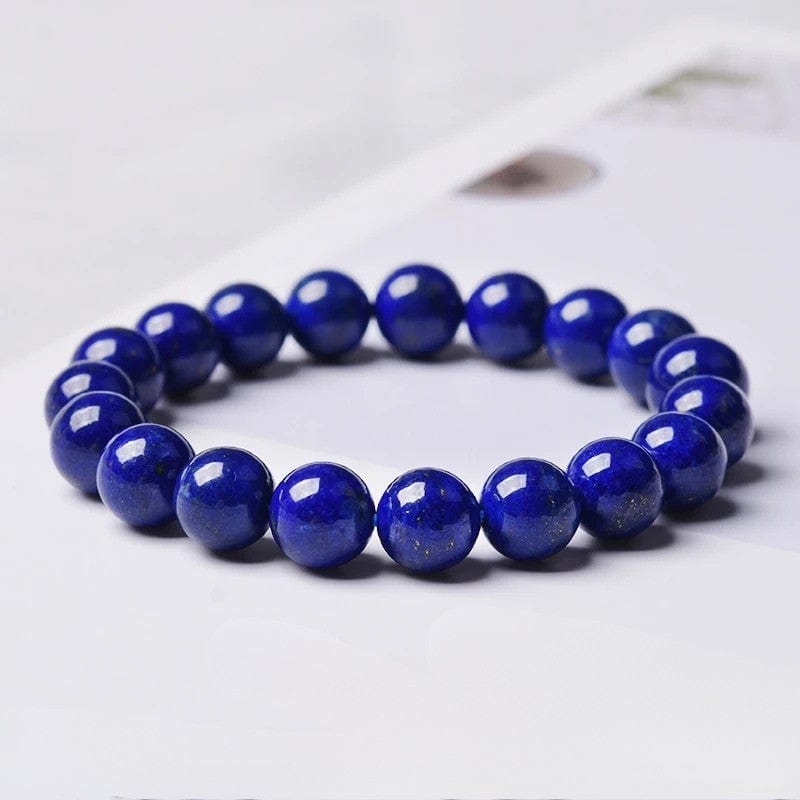 Artisan d'Asie Bracelets Malas Bracelet mala en pierre de lapis lazuli
