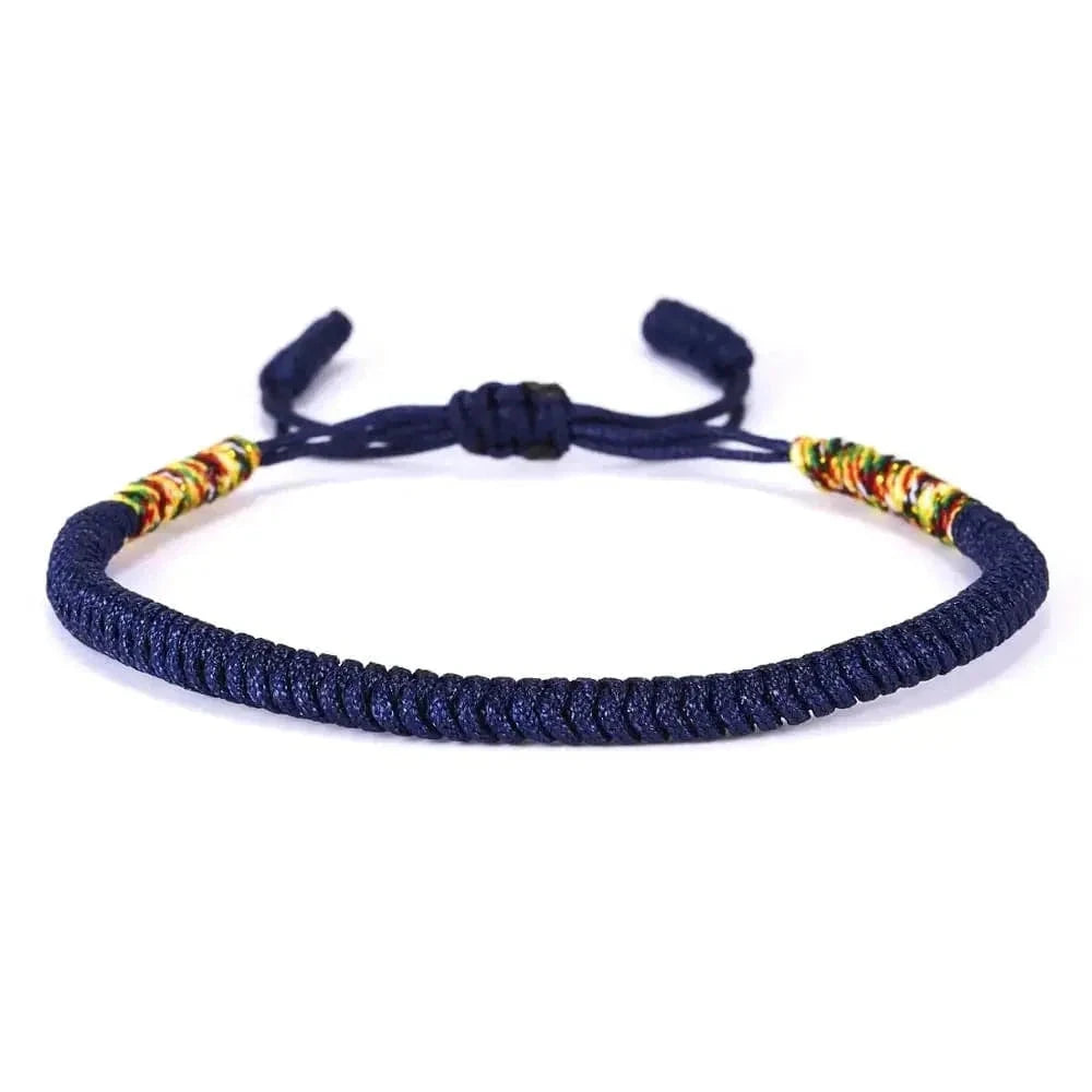 Blau -Braten tibetisches Armband, Grau und Grün