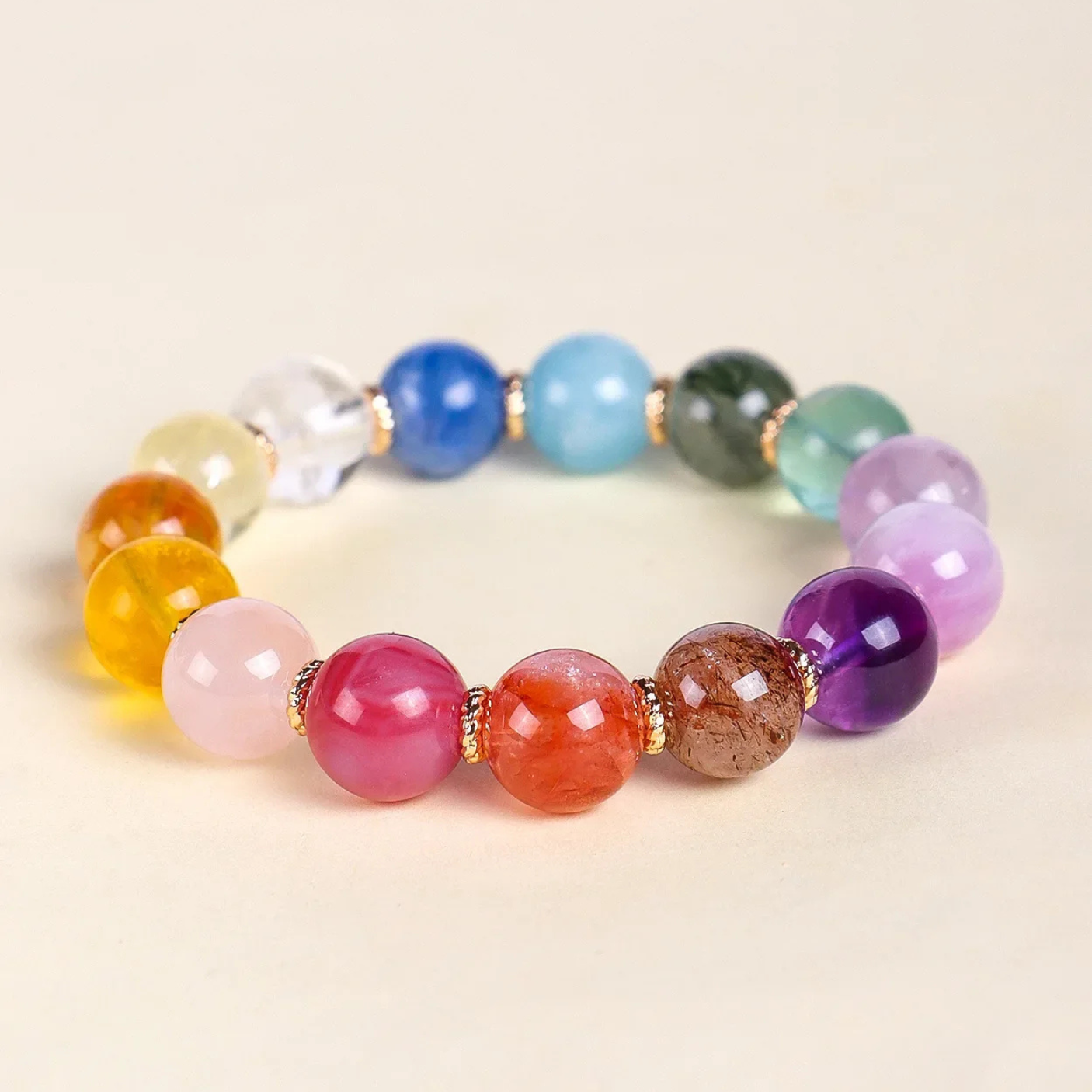 Artisan d'Asie Chakras & Reiki Bracelet 7 Chakras en Cristaux Naturels