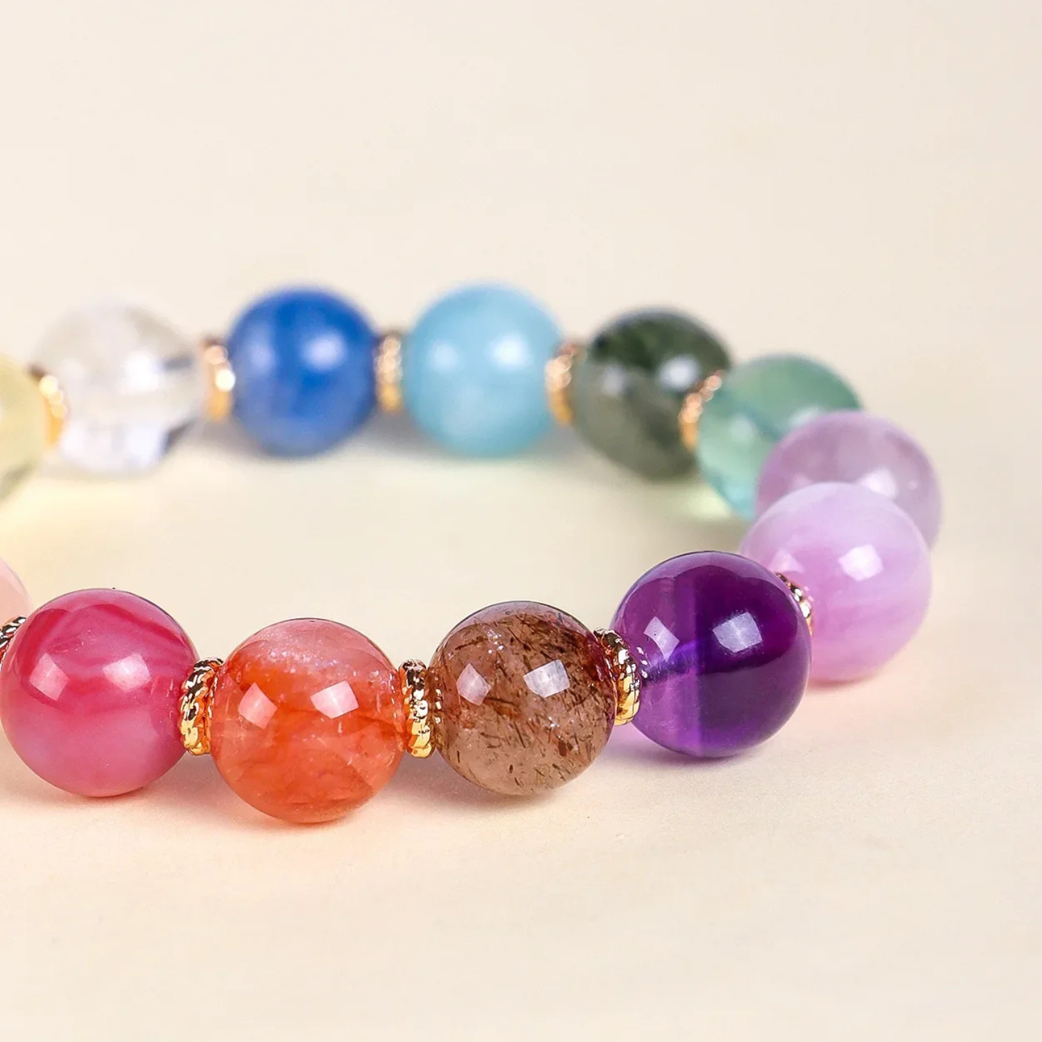 Artisan d'Asie Chakras & Reiki Bracelet 7 Chakras en Cristaux Naturels