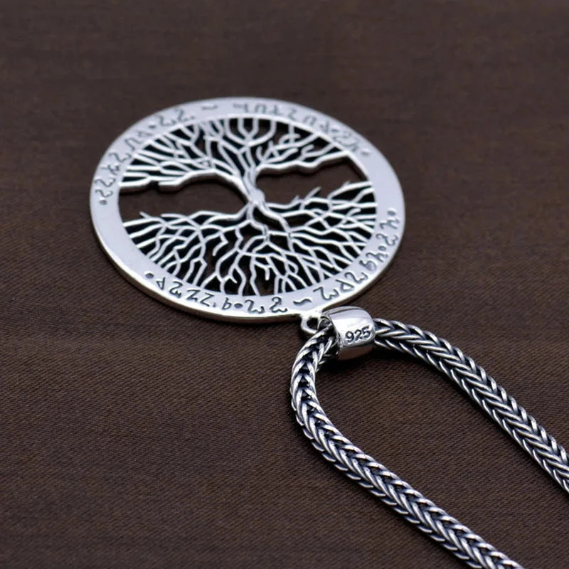 Artisan d'Asie Chakras & Reiki Pendentif arbre de vie en argent 925