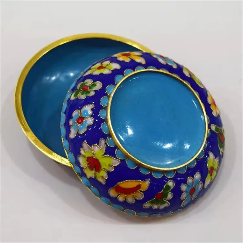 Artisan d'Asie Cloisonné Chinois Boîte chinoise en cloisonné artisanale de Beijing