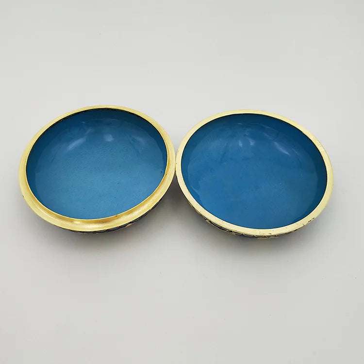 Artisan d'Asie Cloisonné Chinois Boîte chinoise en cloisonné artisanale de Beijing