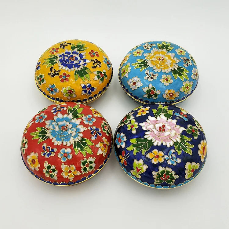 Artisan d'Asie Cloisonné Chinois Boîte chinoise en cloisonné artisanale de Beijing