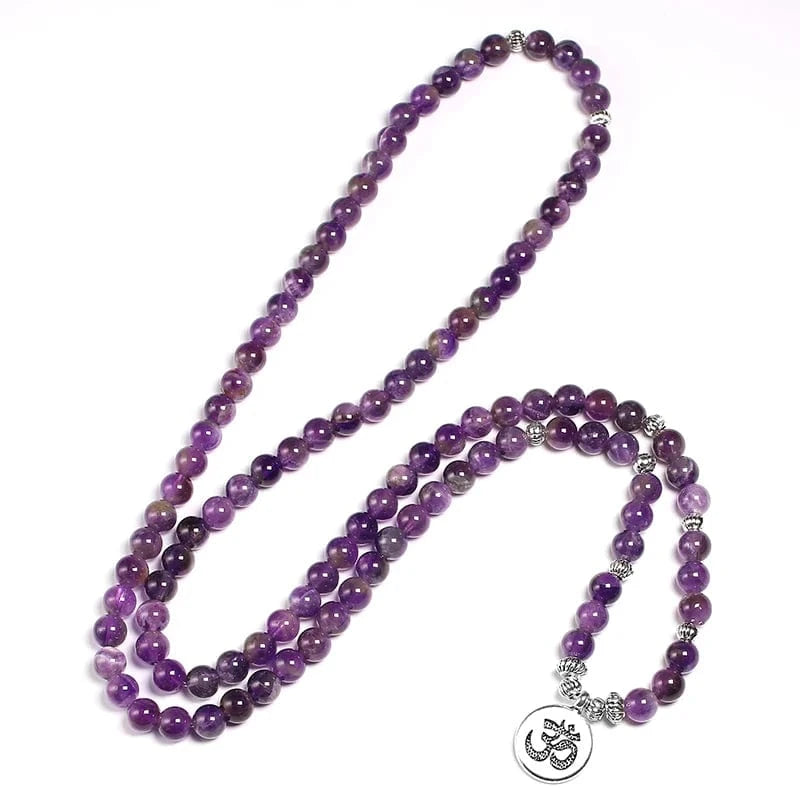 Artisan d'Asie Colliers Malas Collier mala en Améthyste