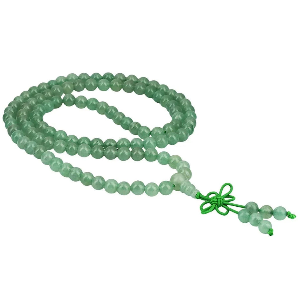 Artisan d'Asie Colliers Malas Collier mala en pierre d'aventurine