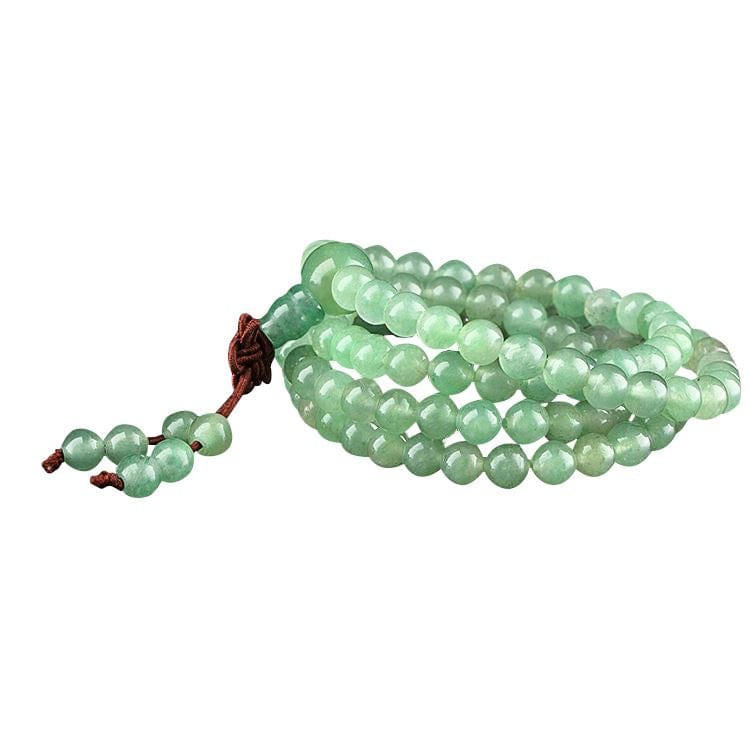 Artisan d'Asie Colliers Malas Collier mala en pierre d'aventurine