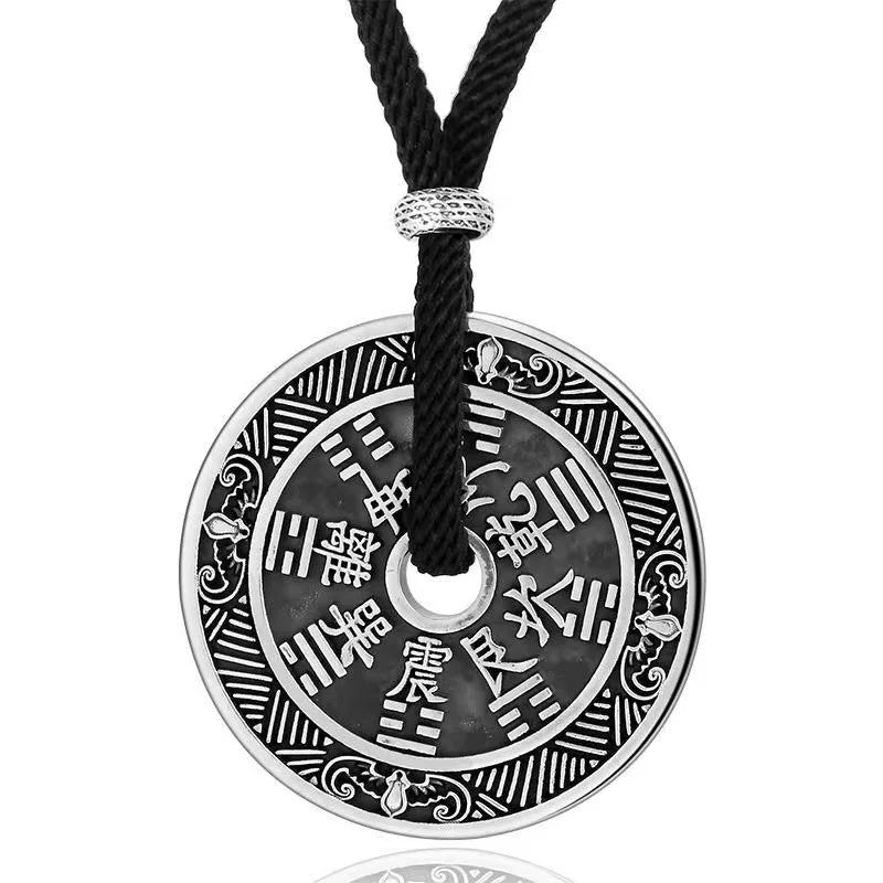 Artisan d'Asie Pendentifs & Amulettes Pendentif Amulette Huit Tigrammes en Argent Massif S925