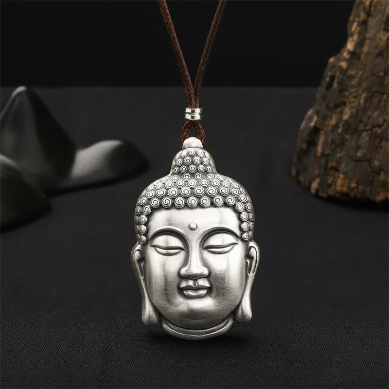 Artisan d'Asie Pendentifs & Amulettes Pendentif Bouddha Amitabha en Argent Massif S999