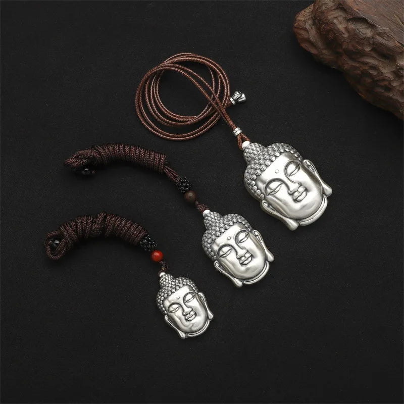 Artisan d'Asie Pendentifs & Amulettes Pendentif Bouddha Amitabha en Argent Massif S999