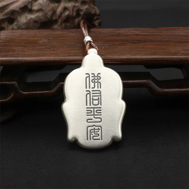 Artisan d'Asie Pendentifs & Amulettes Pendentif Bouddha Amitabha en Argent Massif S999