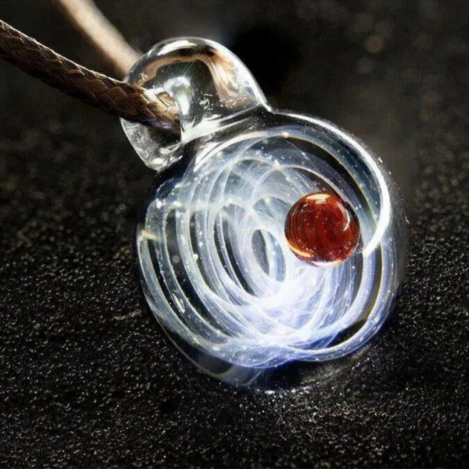 Artisan d'Asie Pendentifs & Amulettes Pluton Pendentif Constellation en Verre Soufflé