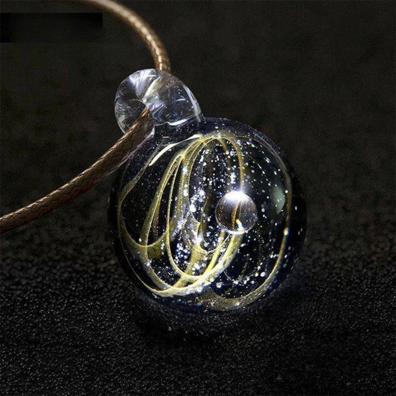 Artisan d'Asie Pendentifs & Amulettes Saturne Pendentif Constellation en Verre Soufflé