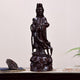 Artisan d'Asie Statues Bouddha M - 40 cm / Bois de santal noir Statue Bodhisattva Guanyin en bois de santal noir ou bois de padouk