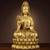 Artisan d'Asie Statues Bouddha XS - 16 cm Statue Bodhisattva Guanyin en cuivre jaune