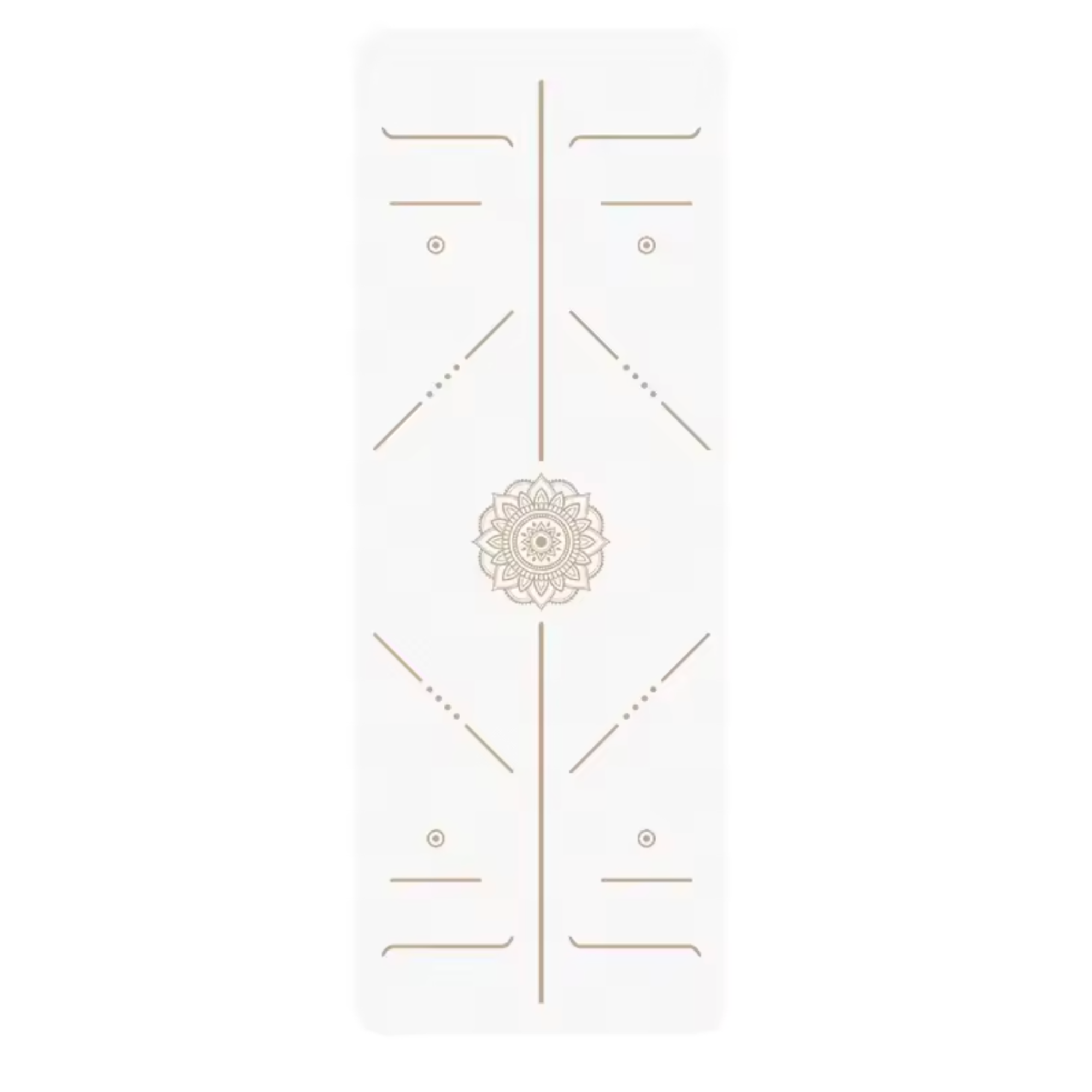Artisan d'Asie Tapis de Yoga & Méditation Blanc Tapis de yoga en caoutchouc naturel