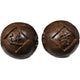 Boules de Qi Gong - Boules de santé chinoises en bois de oud - 6 modèles Boules Qi-Gong Artisan d'Asie Symbole de la chance