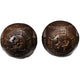 Boules de Qi Gong - Boules de santé chinoises en bois de oud - 6 modèles Boules Qi-Gong Artisan d'Asie Symbole de la richesse