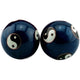 Boules de Qi Gong - Boules de santé chinoises en cloisonné - 7 modèles Boules Qi-Gong Artisan d'Asie Signe du Yin & Yang (Taiji) - Bleu